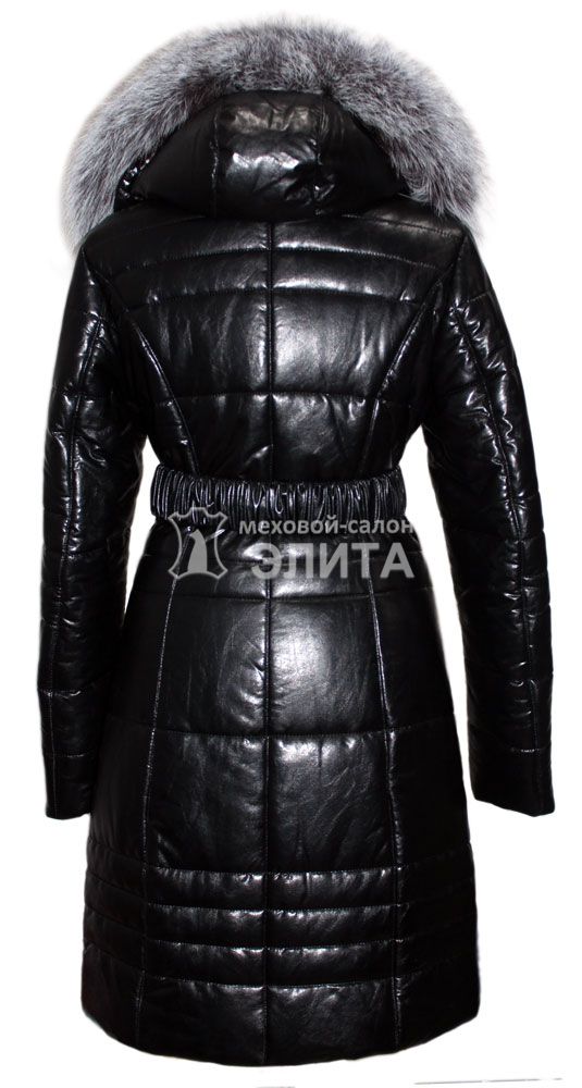 Пальто из эко кожи 16867G р-р 46-58, цена 15800 рублей в интернет-магазине кожи и меха ЭЛИТА. Вид 2