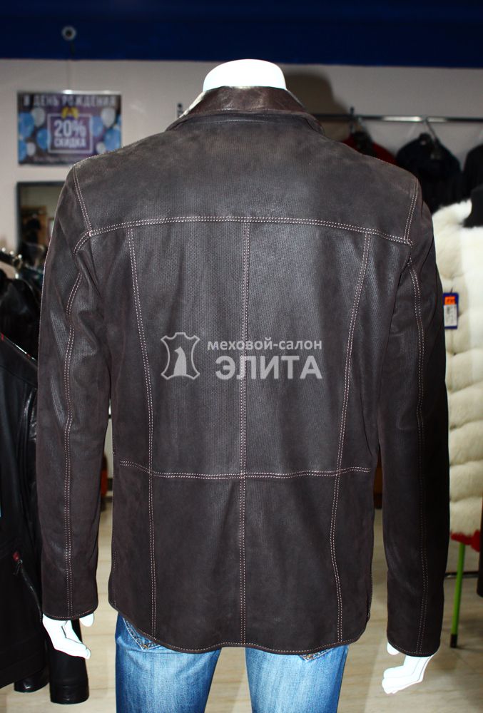 Кожаная куртка весна-осень Z -939, р-р 48; 60, цена 39900 рублей в интернет-магазине кожи и меха ЭЛИТА. Вид 2