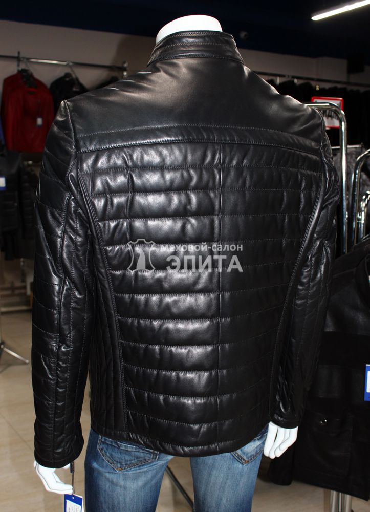 Куртка из натуральной кожи 01886 м.  р-р 50-60, цена 16065 рублей в интернет-магазине кожи и меха ЭЛИТА. Вид 2