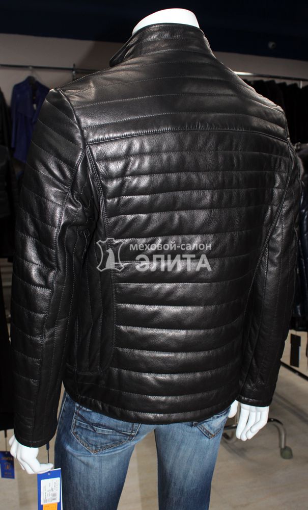 Кожаная куртка весна-осень 215917, р-р 54-56, цена 31200 рублей в интернет-магазине кожи и меха ЭЛИТА. Вид 2
