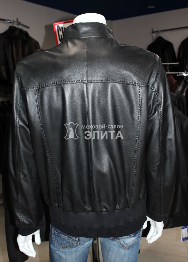 Кожаная куртка весна-осень EZ-633, р-р 52-54, цена 13175 рублей в интернет-магазине кожи и меха ЭЛИТА. Вид 2