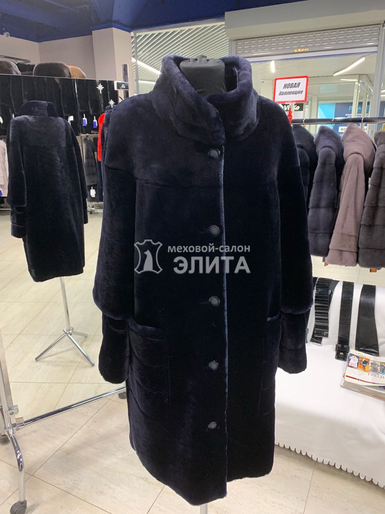 Шуба мутон M-1 р-р 48-56, цена 34500 рублей в интернет-магазине кожи и меха ЭЛИТА. Вид 2