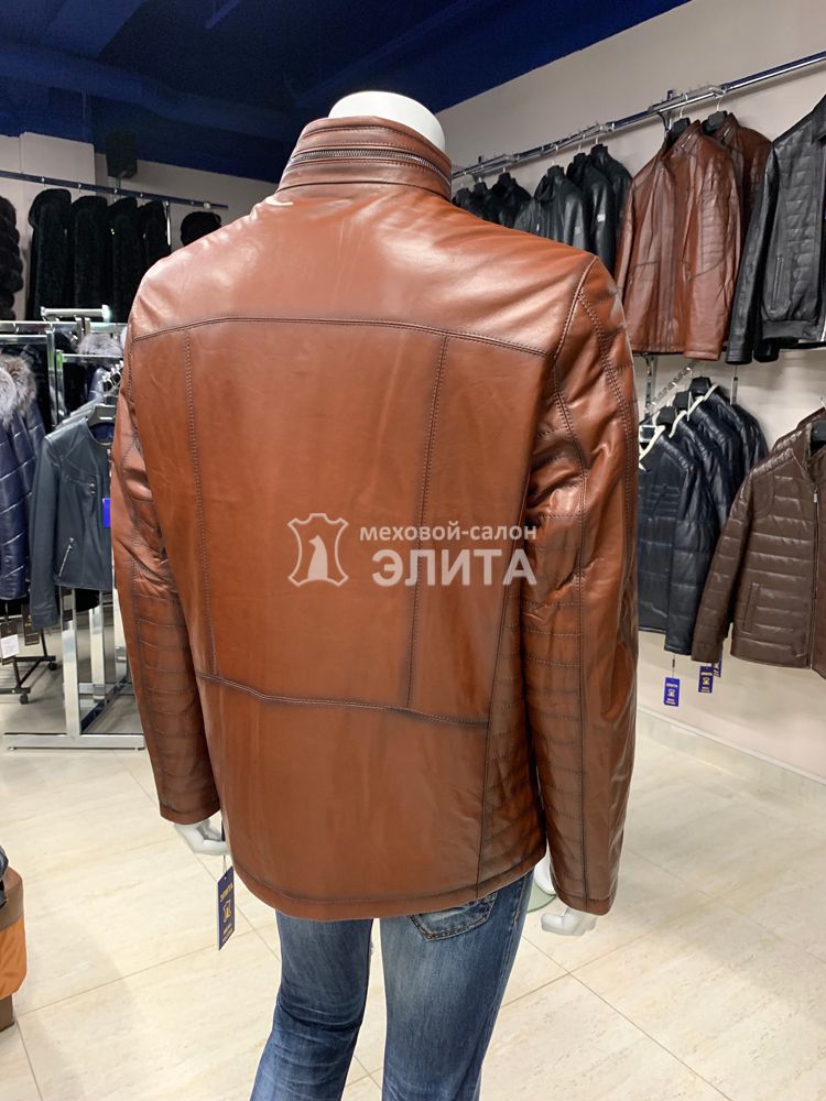 Куртка из натуральной кожи м. 18807 р-р 50-60, цена 22300 рублей в интернет-магазине кожи и меха ЭЛИТА. Вид 2