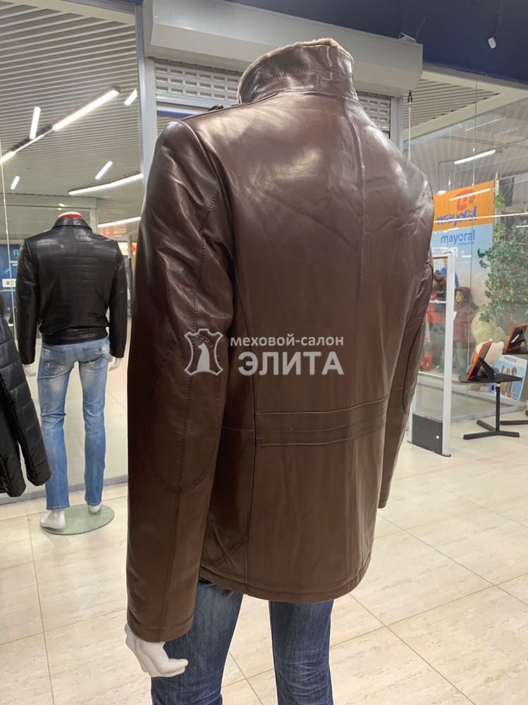 Куртка из натуральной кожи м. BN3132-1 р-р 48-56, цена 31500 рублей в интернет-магазине кожи и меха ЭЛИТА. Вид 2