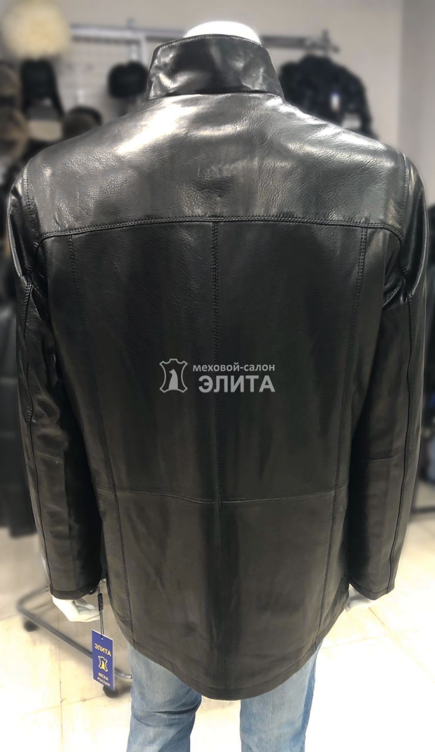 Куртка из натуральной кожи м.BN8735  р-р 56-58, цена 15520 рублей в интернет-магазине кожи и меха ЭЛИТА. Вид 2