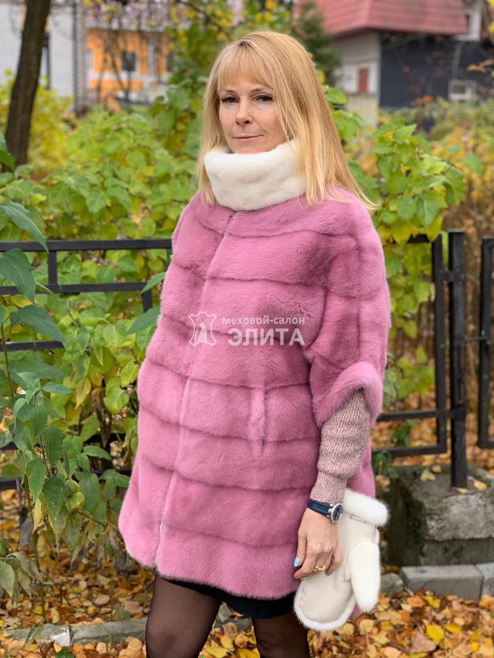 Норковый свитер S-1705 р-р 42-52., цена 54470 рублей в интернет-магазине кожи и меха ЭЛИТА. Вид 2