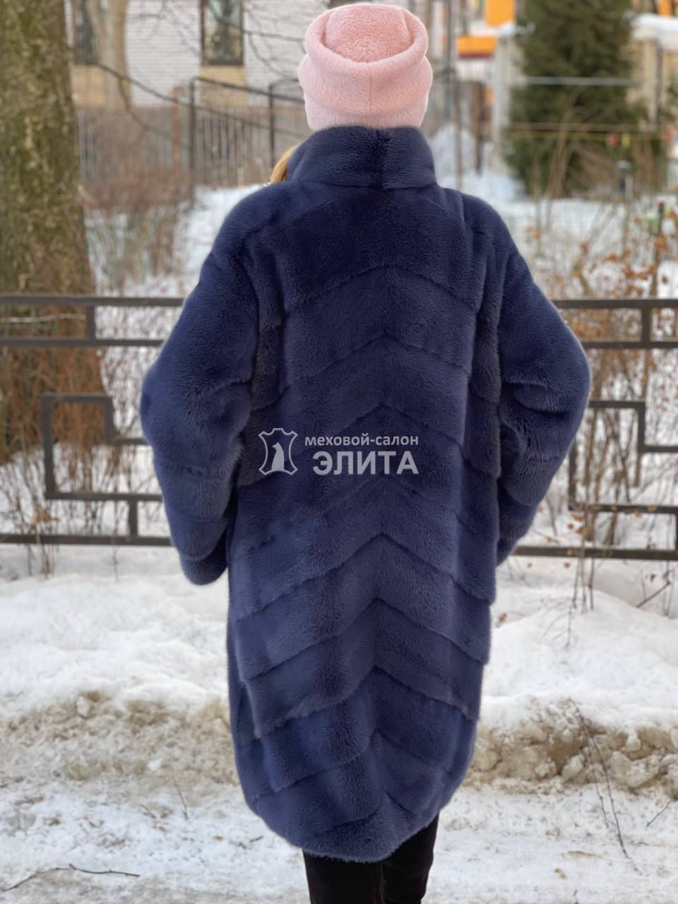 Пальто из норки Мелисса р-р 46-52, цена 188200 рублей в интернет-магазине кожи и меха ЭЛИТА. Вид 2