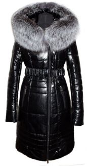 Пальто из эко кожи 16867G р-р 46-58, цена 15800 рублей в интернет-магазине кожи и меха ЭЛИТА