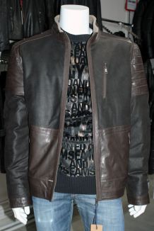 Зимняя мужская кожаная куртка из натуральной кожи 1159 р-р 56-60