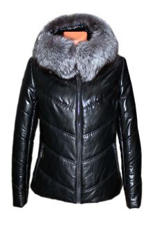 Куртка из эко кожи 16854G р-р 46-52, цена 10300 рублей в интернет-магазине кожи и меха ЭЛИТА