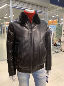 Куртка из натуральной кожи м. 19892-1 р-р 50,56,58
