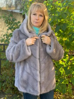 Норковая куртка м. S-2518 р-р 46-54, цена 120500 рублей в интернет-магазине кожи и меха ЭЛИТА