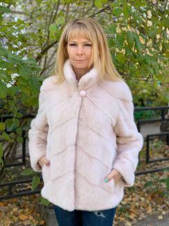 Куртка из норки S-12021, р-р 46-50, цена 104600 рублей в интернет-магазине кожи и меха ЭЛИТА