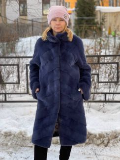 Пальто из норки Мелисса р-р 46-52, цена 188200 рублей в интернет-магазине кожи и меха ЭЛИТА