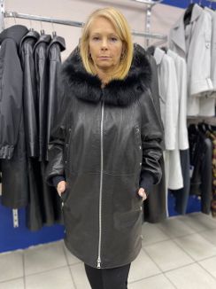 Куртка из натуральной кожи м-277247 р-р 48-54, цена 47000 рублей в интернет-магазине кожи и меха ЭЛИТА