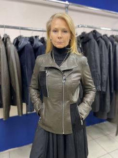 Кожаная куртка м. F171 р-р 46-52, цена 25800 рублей в интернет-магазине кожи и меха ЭЛИТА